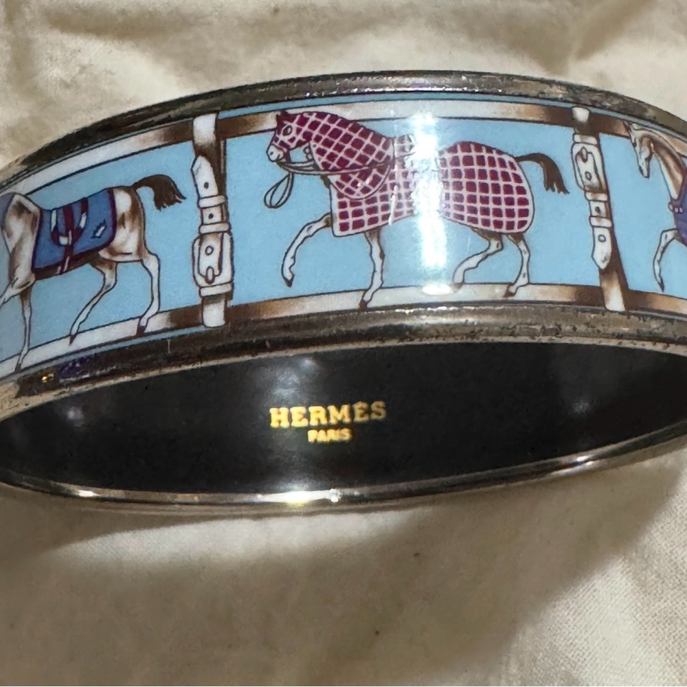 Hermès Blue Equestrian Bracelet